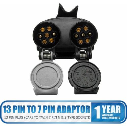 Universal 12V 13Pin to 7Pin 12V Car Trailer Truck Adapter Converter Towing Socket Plug RV Camper Accessories