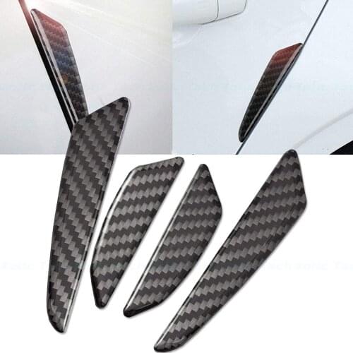 Real Carbon Fiber Exterior Door Edge Guard Sticker Protector Guard Molding Trim Univesal For Car SUV Pickup Truck