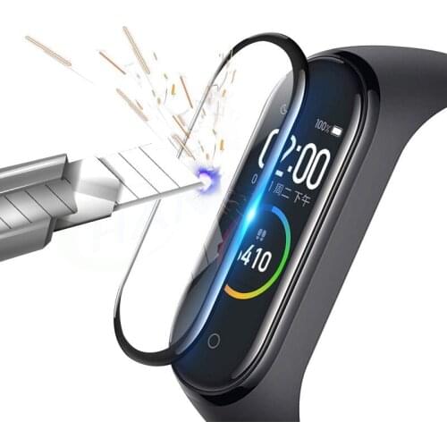 Film For Xiaomi Mi Band 4 protector soft glass For miband 4 Film Full Cover Screen Protection Case Protective Smart Accessories