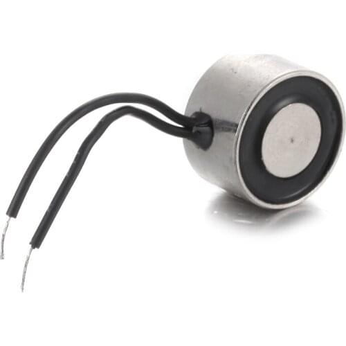 1PCS DC12V 0.1A Holding Electro Magnet 12mm Diameter 0.3KG Solenoid Electric Lifting Electro Magnet M2 Thread Hole