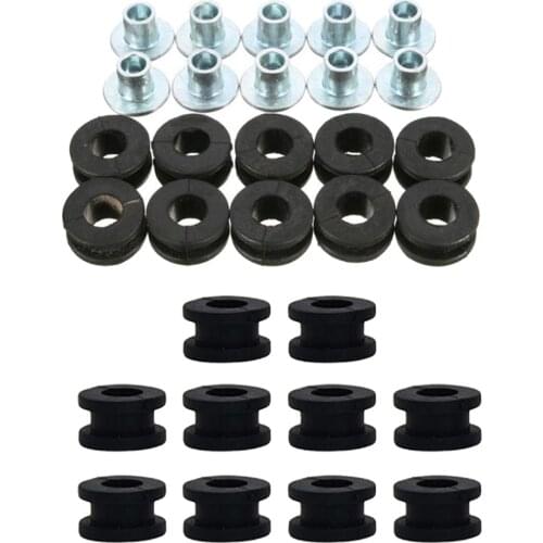 20 Pieces Motorcycle Rubber Grommets Bolt Set for Kawasaki ZX-6R