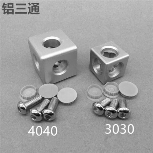 4PCS 4040 Aluminum Cube Corner Connector Fastener Match Use Aluminum Profile