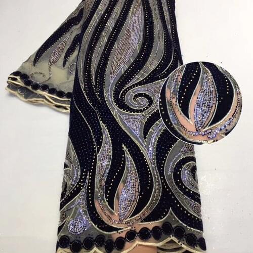 African french net velvet lace fabrics sequence high quality Swiss Guipure Organza embroidered stones mesh tulle sequins laces