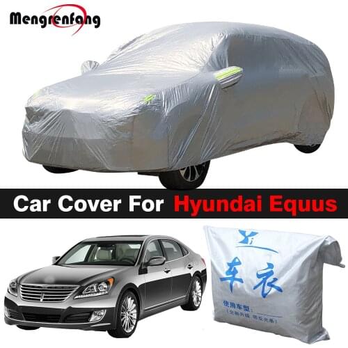 Full Car Cover Anti-UV Sun Shade Rain Snow Resistant Auto Cover Dustproof For Hyundai Equus Centennial (Except Limousine)