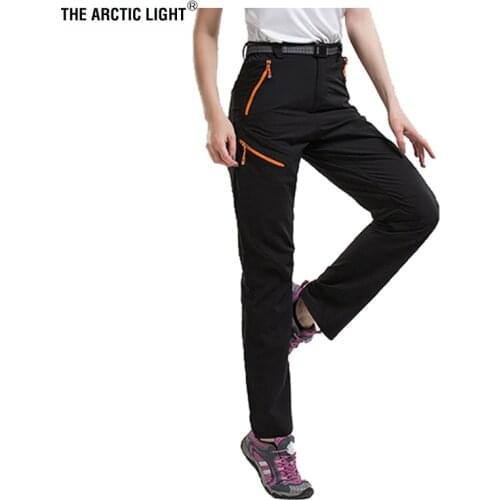 THE ARCTIC LIGHT Outdoor Camping & Hiking Pants Women Summer Thin Quick Dry Climbing Trekking Trousers Female Easy Elastic