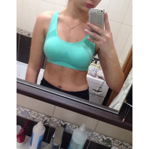 Quick Drying Sports Bra Breathable Female Top Sexy Push Up High Impact Running Bra For Fitness Yoga Gym Top Sports