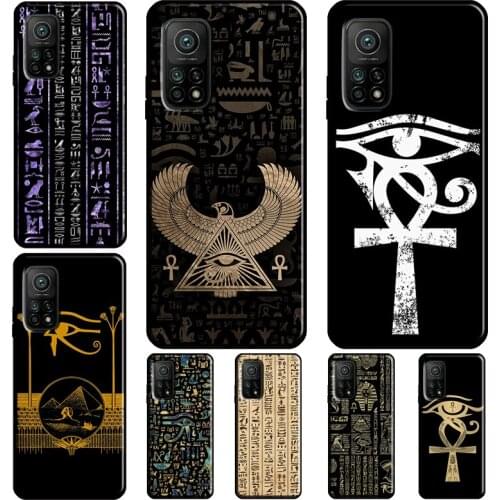 Ancient Egypt Egyptian God Horus Kemetic Heru For Xiaomi Mi 10T Pro Mi Note 10 Lite Case For POCO F3 F2 F1 M3 X3 Pro Mi 11 Ultra