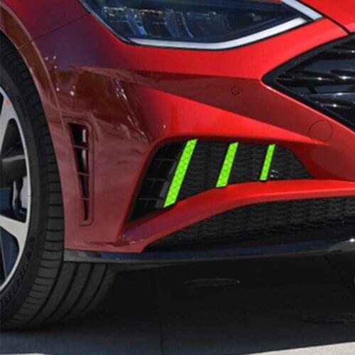 For Hyundai Sonata CN10 2020 Front Fog Lamp Frame Reflective Decorative Sticker Exterior Personality