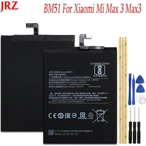 JRZ Xiaomi Mi Max 3 Phone Batteries