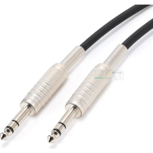 1Pcs CANARE F-16 stereo 6.35 male to 6.35 large three-core plug 2T2S audio transmission cable mixer amplifier connection