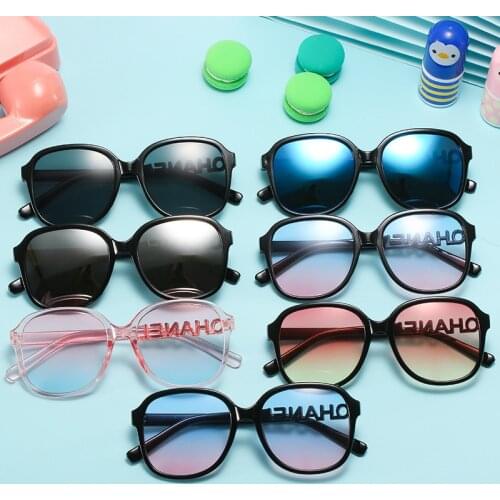 Square Children Sunglasses Boys Girls Fashion Colorful Gradient Oversized Mirror Kid Shades Glasses Vintage Goggle UV400 Gafas