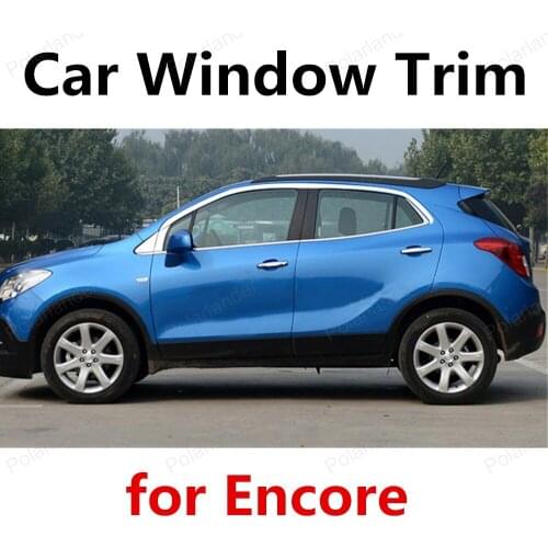 Hot sell Car Styling Decoration Strips Stainless Steel Window Trim without column For Encore