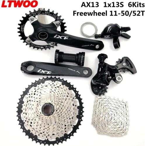 LTWOO MTB Bike AX13 1X13S Groupset Rear Derailleur Shifter 170mm Crankset Chain 13S11-50T 52T Cassette 13S Freewheel Kit