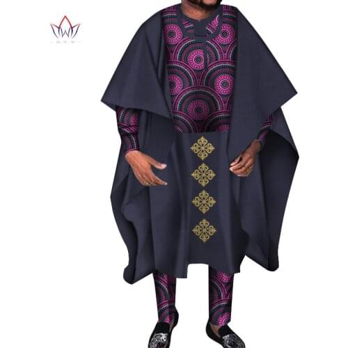 Mens Robes Traditional African Clothing Dashiki 3 pieces Men african clothes Robes Africa Clothing Plus Size 6XL WYN968