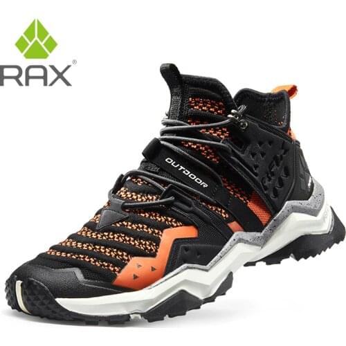 RAX Mens Outdoor Sneakers Waterproof Women Hiking Shoes Fast Walking Jogging Trekking Climbing Sport Sneakers Women Tourism