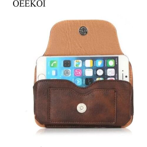 OEEKOI Rhino Pattern Belt Clip Holster Pouch Case for HTC U Ultra/One Max