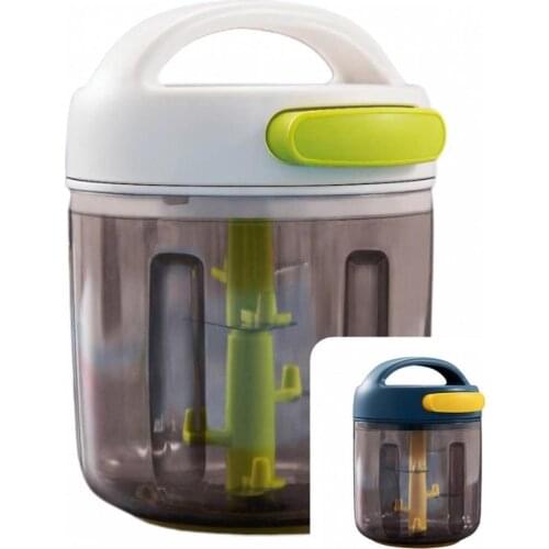 Simple Durable Multifunctional Garlic Chopper Plastic Food Chopper Detachable for Home