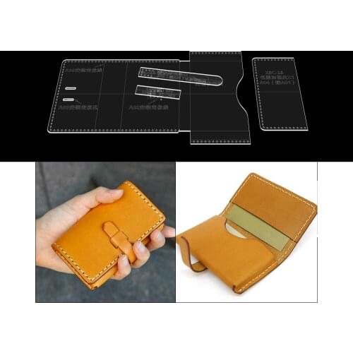 Hand Diy Leather Tool Edition Type Acrylic Template Pack Card Pack Business Card Pack Clear Glass Template Type