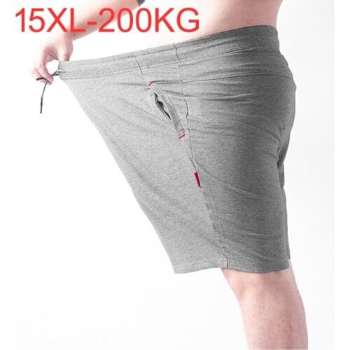 Mens plus size shorts plus size 13XL 15XL waist 183cm summer large elastic sports casual loose large size 58 66 black shorts