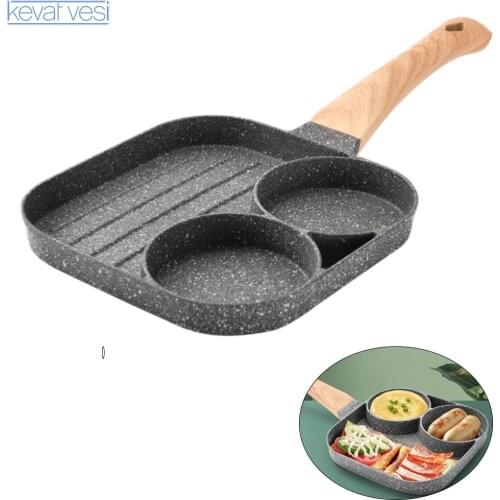 Non-Stick Frying Pan Medical Stone Cooking Pot Kitchen Pancake Maker Eggs Steak Pot Gas Stove Induction Cooker Universal