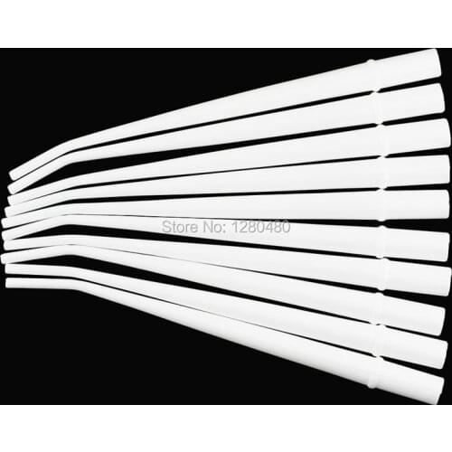 Dental Surgery Pipe Elbow 1/8 Inch Diameter White Standard Size Aspirator Tube Bend Dentist Operation Instruments
