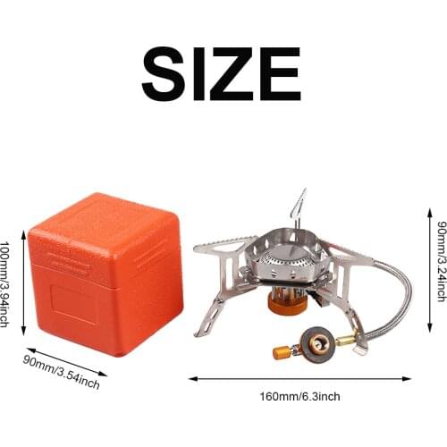 Portable Camping Stove Burner 3500W Outdoor Gas Burner Folding Ultralight Windproof Backpacking Butane Stove For Outdoor Hiking