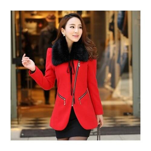 Larger Plus Size 4XL 5XL 6XL (bust130cm) Woman Coat 2014 Spring Autumn Winter Womens Clothing Wool Jacket Casual Parkas xxxxxxl