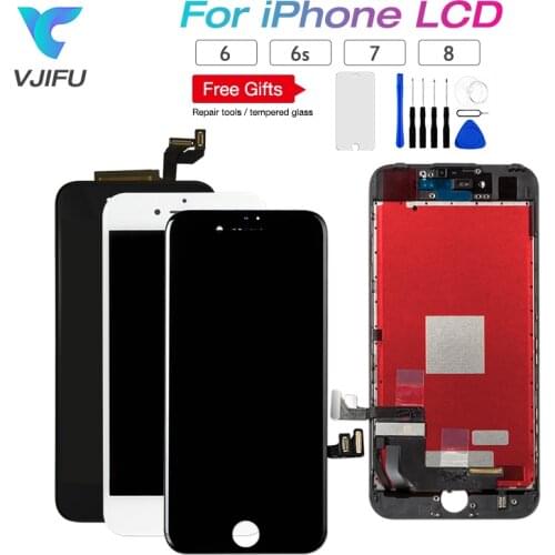Grade AAA LCD For iPhone 6 6s 7 8 LCD Touch Screen Display Digitizer Assembly Replacement Black White pantalla Repair parts