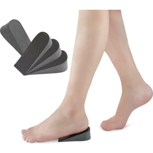 1 Pair Breathable Half Insole Women Men Height Increase Inserts 1-3cm Unisex Sport Shoes Heel Pad Cushion