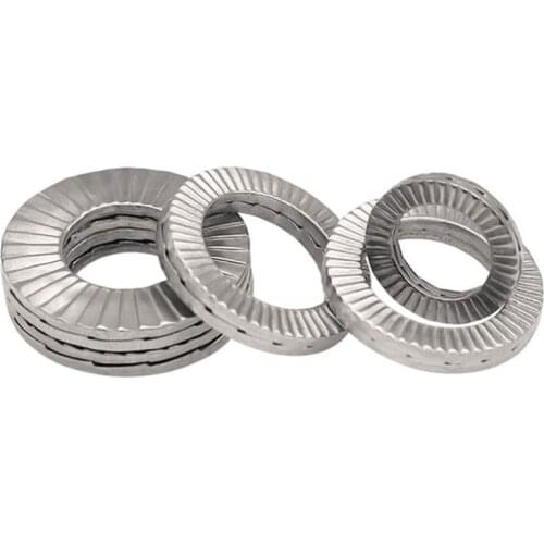 2-50pcs DIN25201 Stainless steel NL3-NL52/4-24SP 3/8 two fold self locking nord lock Combination washer Anti-return lock washer