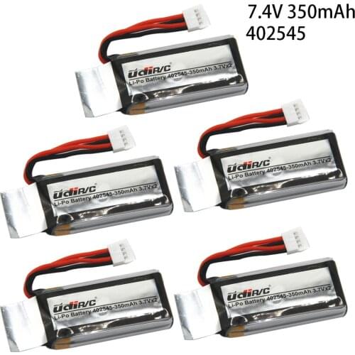 7.4V 350mAh Lipo Battery 402545 for UDI U819 U819A U945A U919A RC Helicopter 3D Flip Drone RC Quadcopter Spare Parts 25C 7.4V 2S