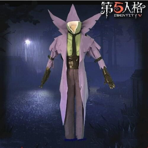Anime Game Identity V Cosplay Jack Cosplay Costume The Ripper Jack Suit Halloween Carnival Party Supervisor Magician Purple Skin