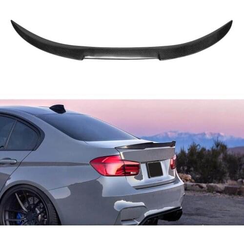 Auto Rear Trunk Spoiler Body Kit Wing Lip Carbon For BMW F30 M4 Carbon Fiber Style Sedan Racing Sport