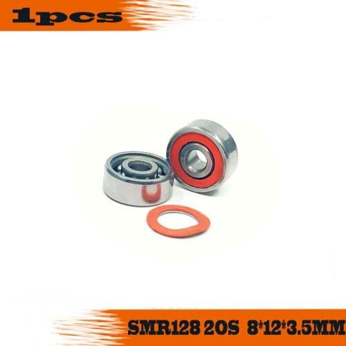 Free Shipping 1PC SMR128 2OS CB ABEC7 8X12X3.5mm Stainless Steel Hybrid Ceramic Bearings/Fishing Reel Bearings smr128c 2os