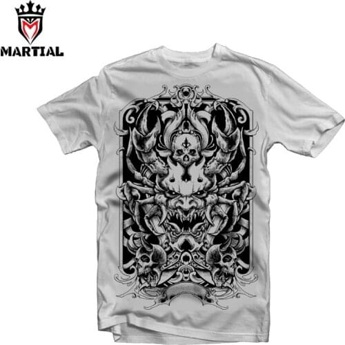 Martial:Cancer lucky zodiac gym t shirt white/gray hot selling shirts