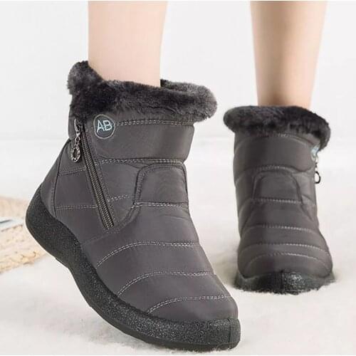 Women Boots 2021 Fashion Waterproof Snow Boots For Winter Shoes Women Casual Lightweight Ankle Botas Mujer Warm Winter Boots