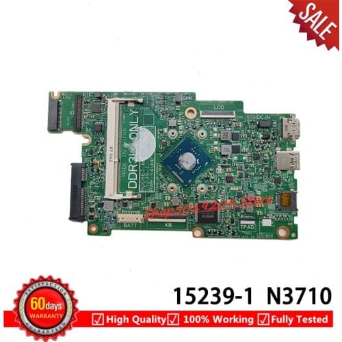 CN-0FK63J 0FK63J FK63J FOR Dell Inspiron 11 3164 3162 Laptop Motherboard 15239-1 N3710 Mainboard 100% tested