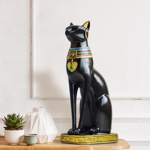 Home Decor Egyptian Cat Figurines Living Room Porch Bedroom Decoration Statue Egyptian Cat Statues For Decoration Home Decor