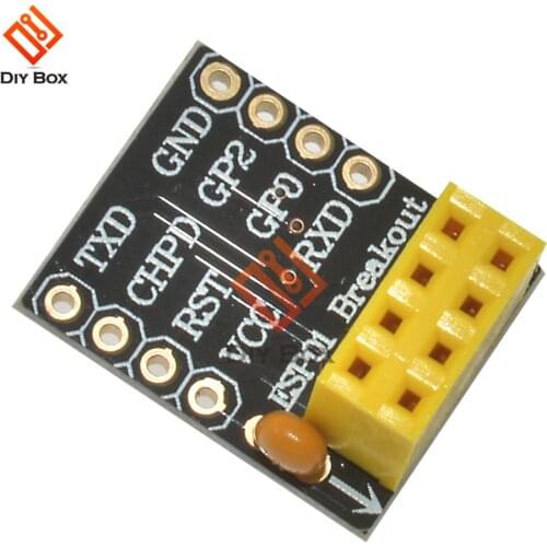 5PCS ESP-01 01S ESP8266 Serial Breadboard Adapter To WiFi Transceiver Module Breakout UART Module NRF24L01+ Adapter board 8Pin