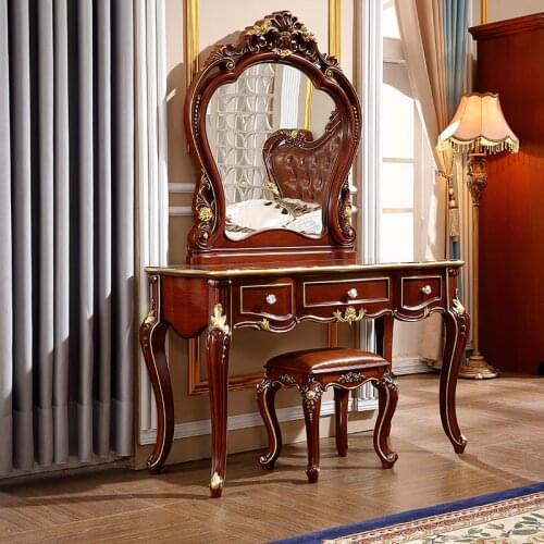 European mirror table modern bedroom dresser French furniture french dressing table 309