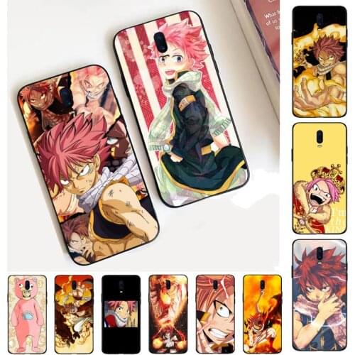 FHNBLJ Fairy Tail Natsu Dragneel Fire Phone Case for Vivo Y91C Y11 17 19 17 67 81 Oppo A9 2020 Realme c3