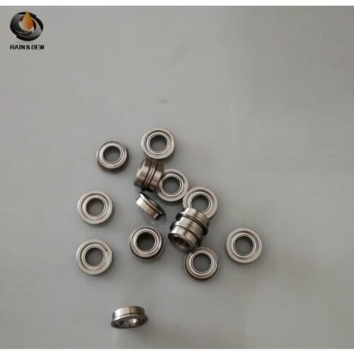 24Pcs MF63ZZ Flange Bearing 3X6X2.5 mm ABEC-9 Miniature Flanged Ball Bearings silent operation
