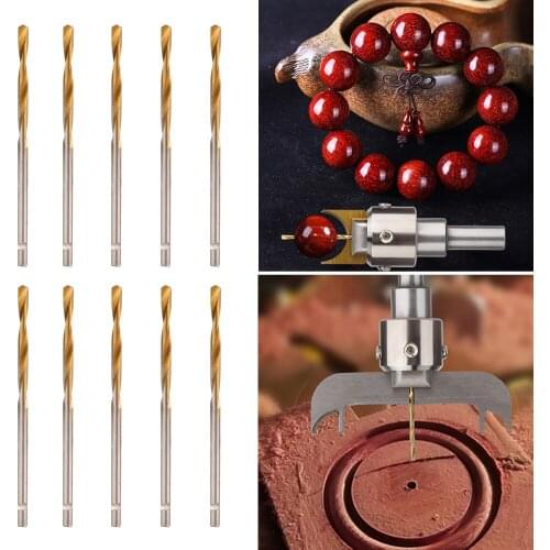 10pcs Milling Cutter Router Bit Buddha Bead Ball Knife WoodworkingTools Wooden Beads Drill Tools For CNC