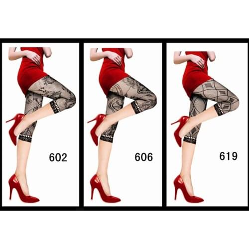 Women stockings 3 Style sexy mesh tights 2019 thigh high Capri stocking fishnet pantyhose fancy lingeries night club