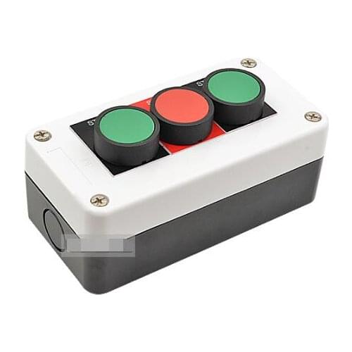 Three self reset button box flat button three waterproof button box switch box control box