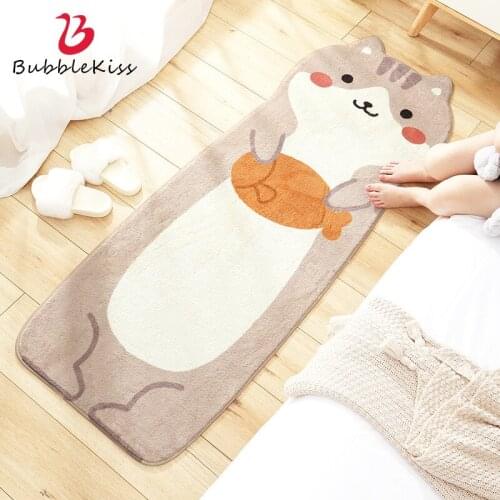 Bubble Kiss 2020 Lamb Wool Cartoon Home Living Room Carpet Floor Mat Carpet Home Kids Room Plush Floor Carpet Bedroom Long Rug