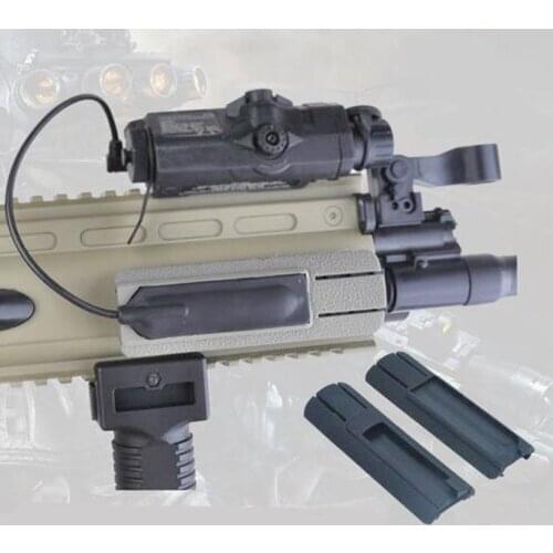 Tactical Airsoft 4.125" ITI Scar Pocket Panel Remote Switch Rail Pads Set Light Fits 20mm rails PEQ Accessory