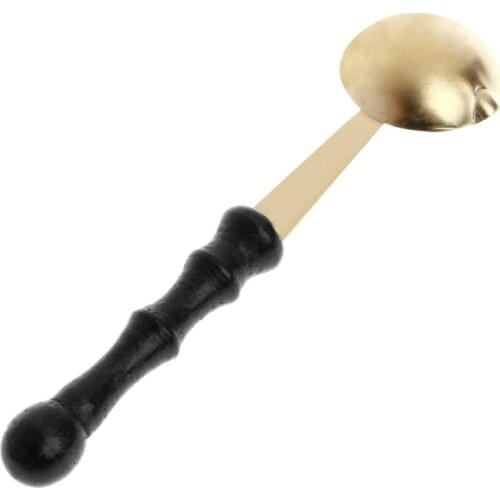 2021 New Brass&Wood Spoon For Melt Wax Dissolve Wax Seal Stamp Envelope Craft