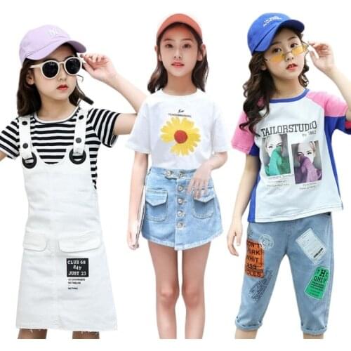 New Children Clothes Summer Baby Boys Clothes Printing T-shirts +Pants 2pcs leisure Suits Costume For Girls Kids Clothes Set