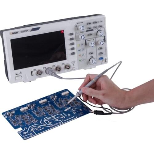 OWON SDS1104 4CH Digital Storage Oscilloscope 7"inch 100MHz 4Channels 1GSa/s SCPI USB Osciloscopio Handheld Oscilloscopes
